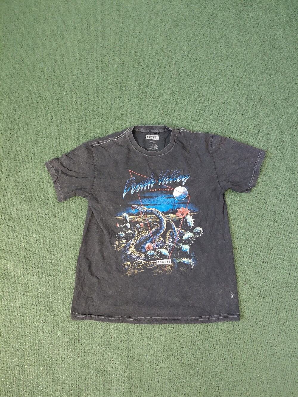 Boxset Death Valley Road to Nowhere Snake Desert Moon Black T Shirt Sz Medium